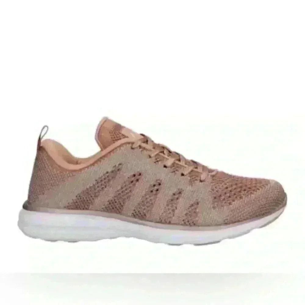 APL Athletic TechLoom Propulsion Labs Pro Womens Rose Gold Sneakers Size 8